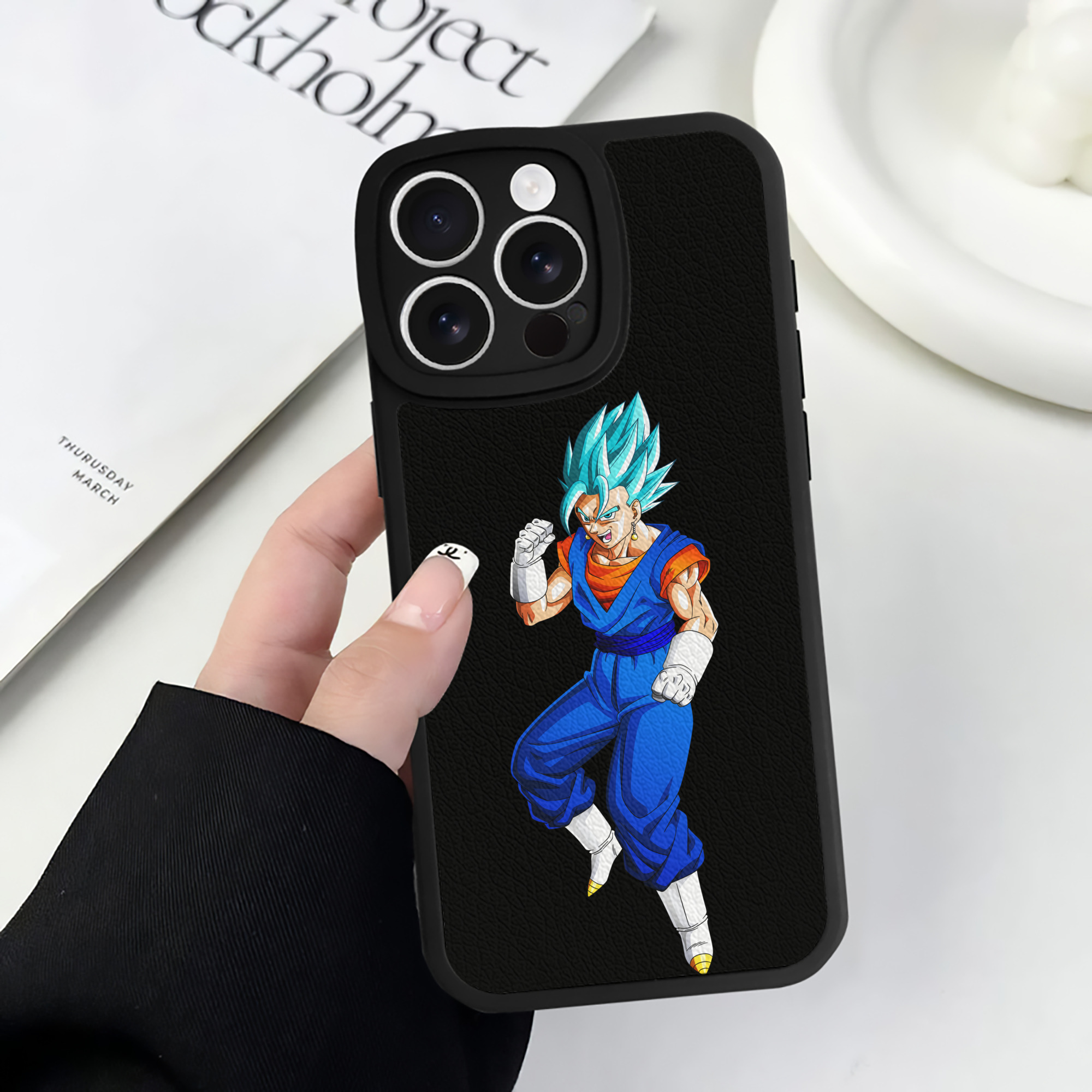 （画像用） ドラゴンボール ベジット DRAGON BALL Vegetto 【iPhone 16シリーズ対応】シリコンスマホケース（レザー調） 材質：シリコン